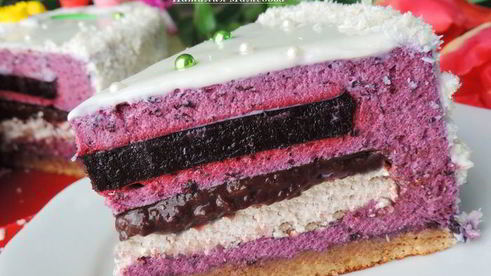 торт-мусс черничный каприз