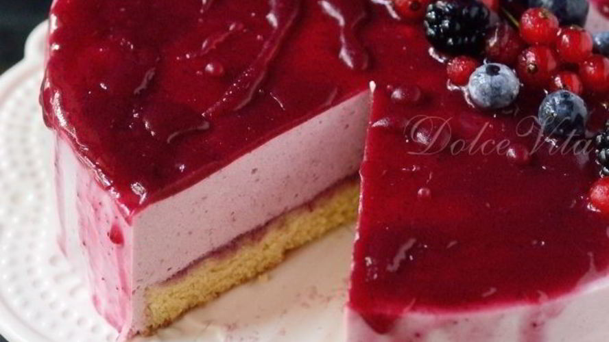 Рецепт торт-мусс с черной смородиной