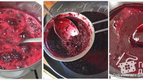 торт-мусс с черной смородиной