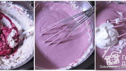 торт-мусс с черной смородиной