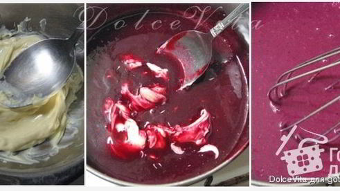 торт-мусс с черной смородиной