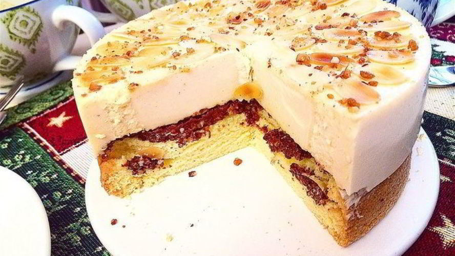 Рецепт торт-мусс с соленой карамелью