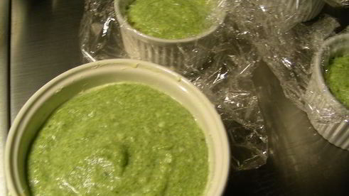 трехцветный овощной мусс