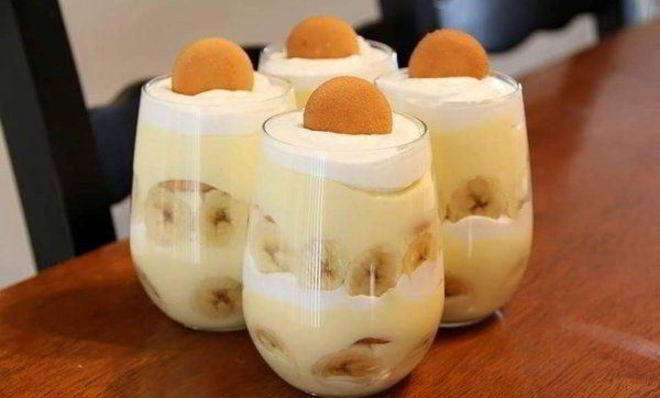 Творожно-банановый мусс