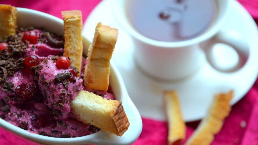 Рецепт творожно-ягодный мусс