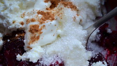 творожно-ягодный мусс