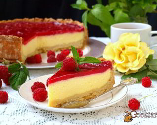 Творожный чизкейк с малиновым муссом