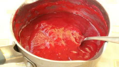 творожный чизкейк с малиновым муссом