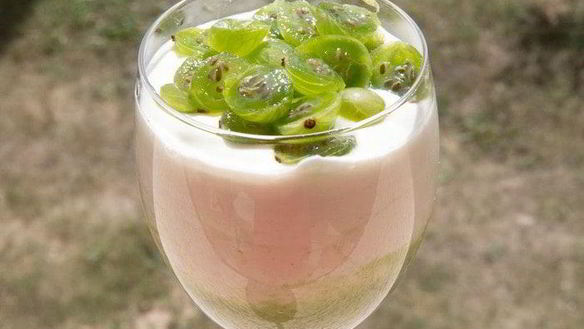 Рецепт Творожный мусс с крыжовником