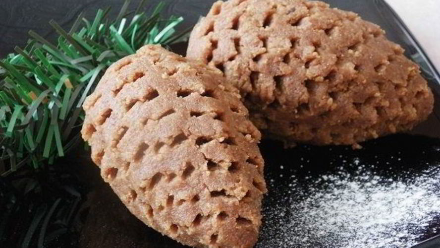 Рецепт новогодний десерт без выпечки еловые шишки