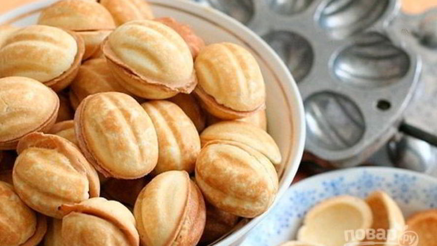 Рецепт орешек со сгущенкой