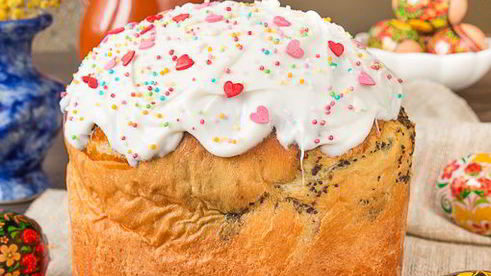 ажурный маковый кулич