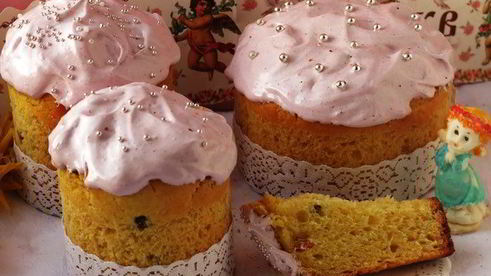 кулич на александрийском тесте с кардамоном