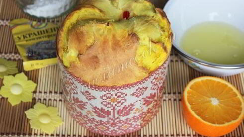 кулич на сливках