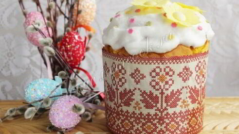 кулич на сливках