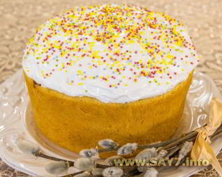 Кулич на топленом молоке