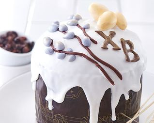 Кулич с глазурью