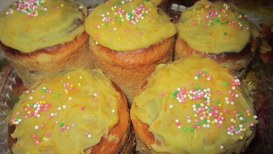 Рецепт кулич с мандариновой глазурью