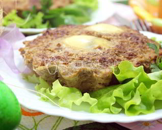 Мясное суфле с яйцом Пасхальное