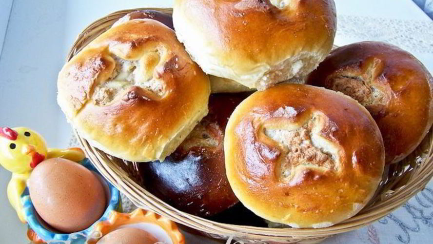 Рецепт ореховые пасхальные булочки