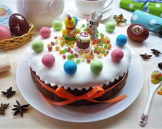 Пасхальный кулич-кекс Симнель