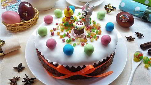 пасхальный кулич-кекс симнель