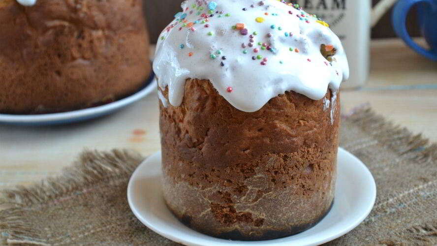 Рецепт пасхальный кулич на сметане без дрожжей