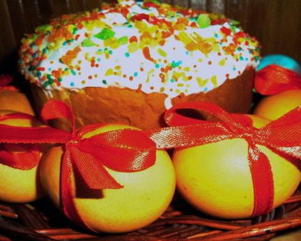 Пасхальный кулич на желтках с ванилью