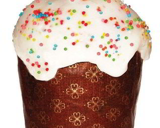 Пасхальный кулич с изюмом и курагой