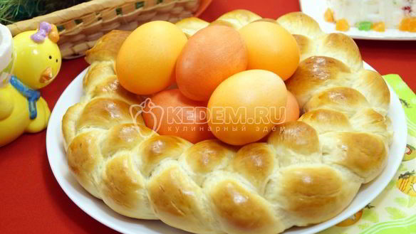 Рецепт Пасхальный венок для яиц