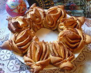 Пасхальный венок-цветок