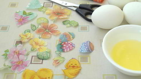 пасхальные яйца в стиле декупаж