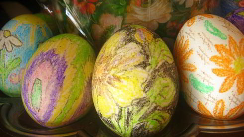 расписные пасхальные яйца