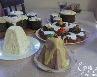 Творожная пасха с шоколадом