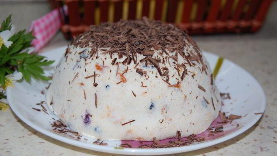 Рецепт творожная пасха с сухофруктами