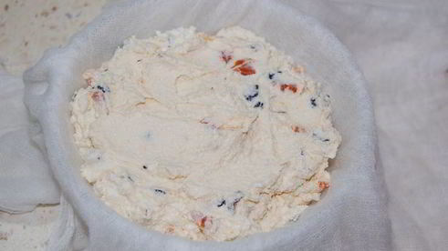 творожная пасха с сухофруктами