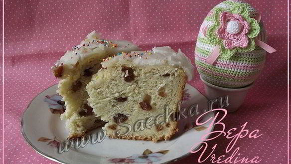 Рецепт Заварной кулич без яиц