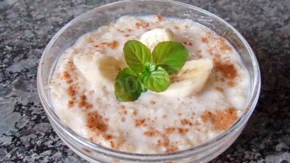 Рецепт Рисовый пудинг с бананами