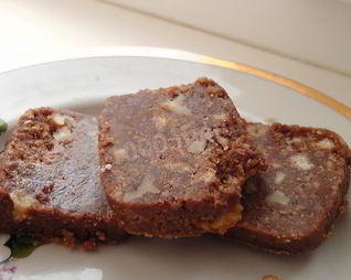 Рулет из печенья Орехово-шоколадная колбаса