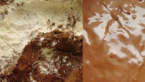 шоколадные мадлен с ганашем