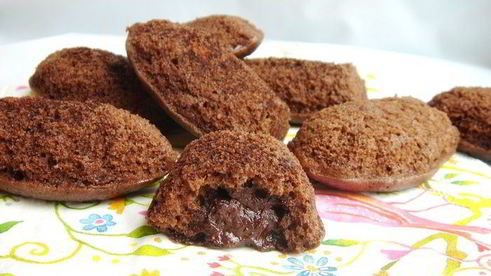 шоколадные мадлен с ганашем