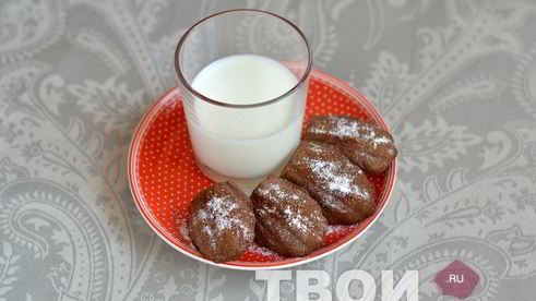 шоколадные мадлен
