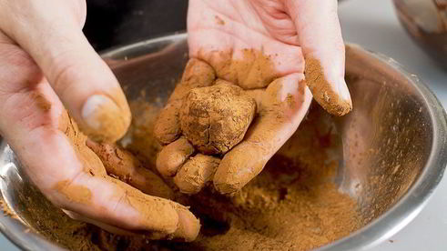 шоколадные трюфели в какао