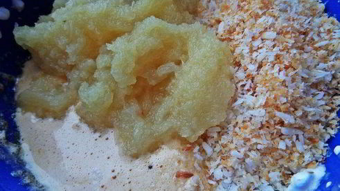 ананасовое суфле с кокосом