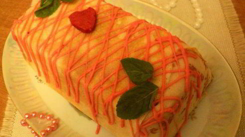 блинный террин с ягодно-сливочным суфле