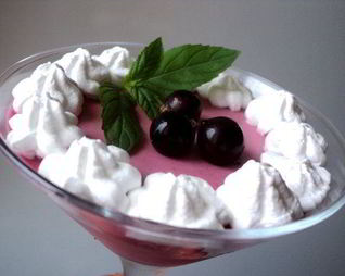 Черносмородиновое суфле