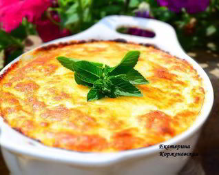 Кабачковое суфле под сырной шапкой