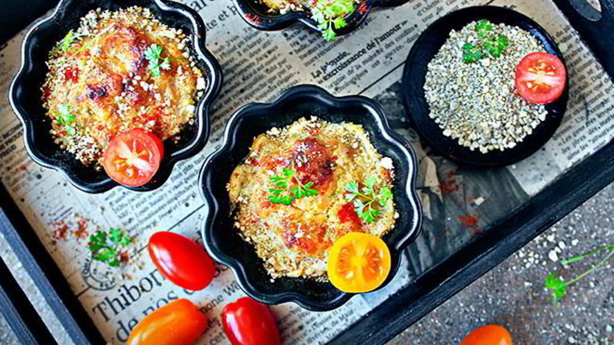 Рецепт кабачковое суфле с курицей