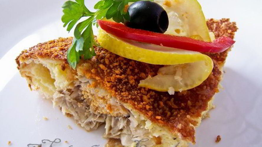 Рецепт камбала под сырным суфле по-французски