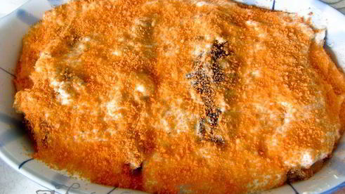 камбала под сырным суфле по-французски